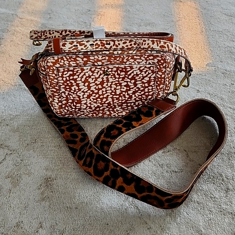 Brand NEW Animal Print Calf Hair Transport Bag from Madewell!